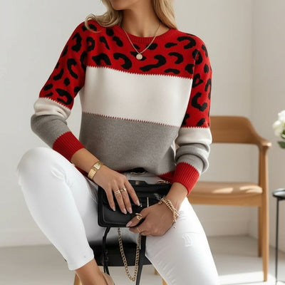 Léna™ | Pull léopard chic et raffiné
