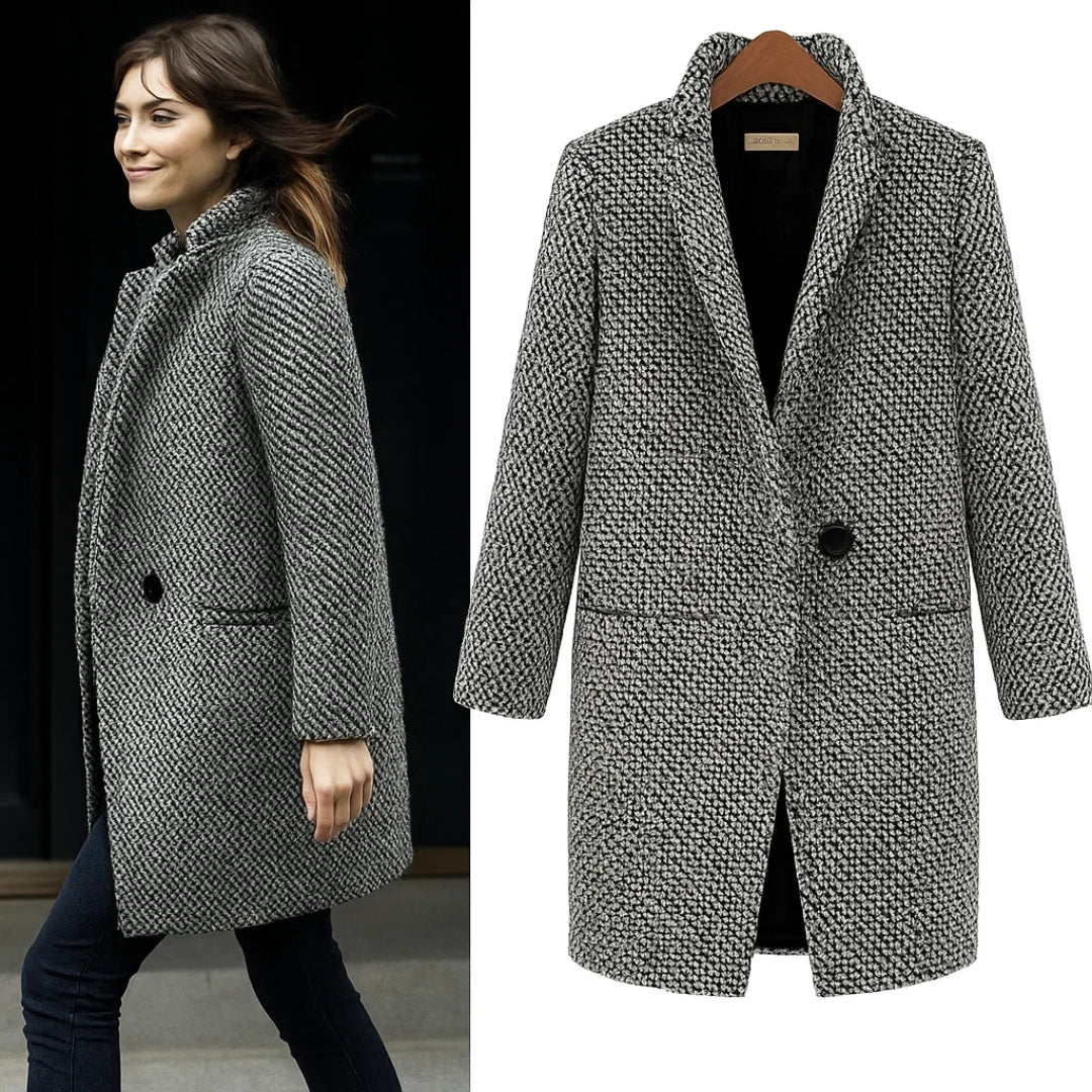 Élise™ | Manteau long en laine élégant